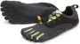 Vibram Fivefingers V-Run Retro Hardloopschoenen Black Green Black Dames - Thumbnail 3