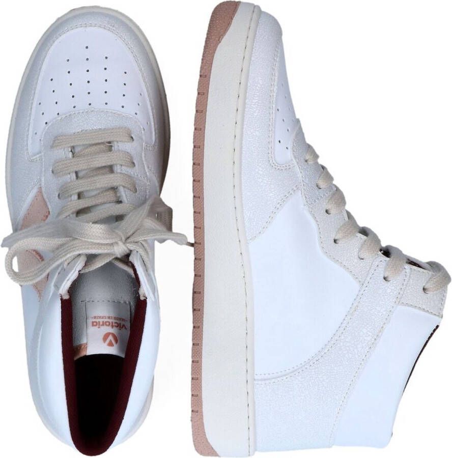 Victoria Dames Sneaker Wit nude
