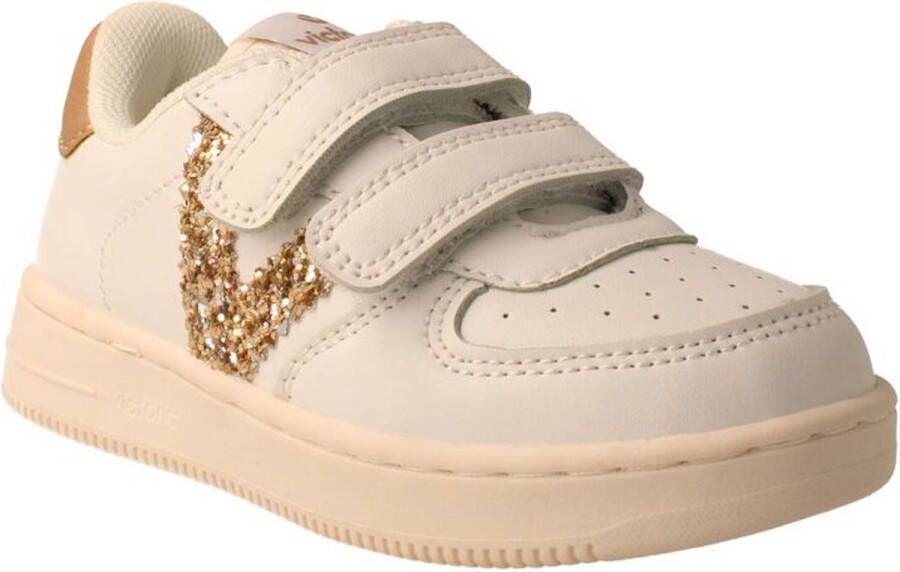 Victoria Meisjes Sneaker Wit Goud WIT