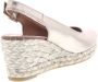 VIGUERA Espadrilles Dames Damesschoenen Leer Sleehak Hoogte 2013 met Goud - Thumbnail 7