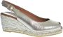 VIGUERA Espadrilles Dames Damesschoenen Leer Sleehak Hoogte 2013 met Goud - Thumbnail 3