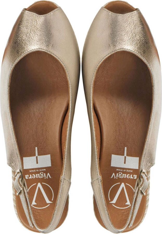 VIGUERA Dames Pumps 2013 Sahara Gold Goud