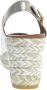 VIGUERA Espadrilles Dames Damesschoenen Leer Sleehak Hoogte 2013 met Goud - Thumbnail 4