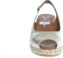 VIGUERA Espadrilles Dames Damesschoenen Leer Sleehak Hoogte 2013 met Goud - Thumbnail 5
