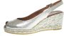 VIGUERA Espadrilles Dames Damesschoenen Leer Sleehak Hoogte 2013 met Goud - Thumbnail 7