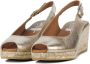 VIGUERA Espadrilles Dames Damesschoenen Leer Sleehak Hoogte 2013 met Goud - Thumbnail 3