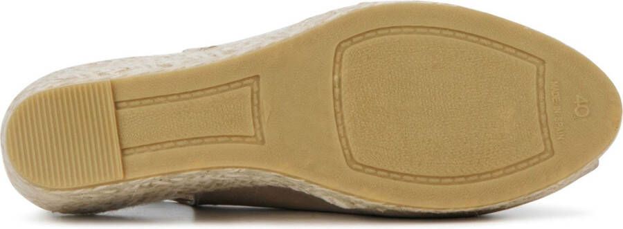 VIGUERA Espadrilles Dames Damesschoenen Leer Sleehak Hoogte 2013 met Goud