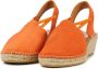 VIGUERA Espadrilles Dames Damesschoenen Suède Blokhak Hoogte 1825 sue Oranje - Thumbnail 5