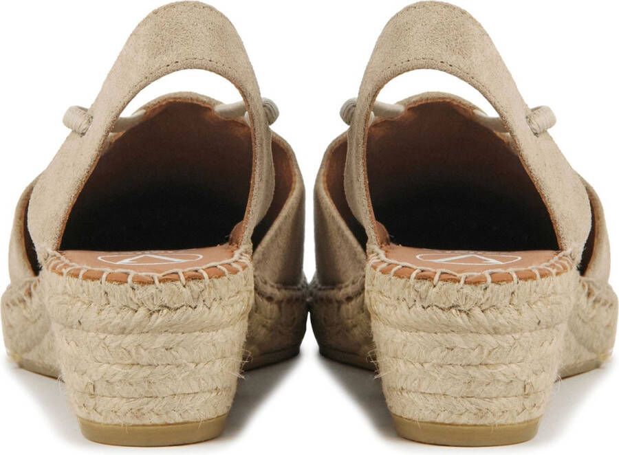 VIGUERA Espadrilles Dames Damesschoenen Suède Blokhak Hoogte 1825 sue Zand