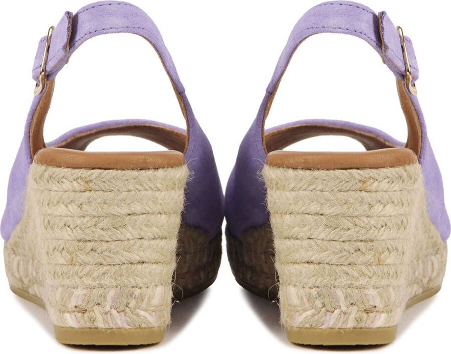 VIGUERA Espadrilles Dames Damesschoenen Suède Sleehak Hoogte 2013 Lila