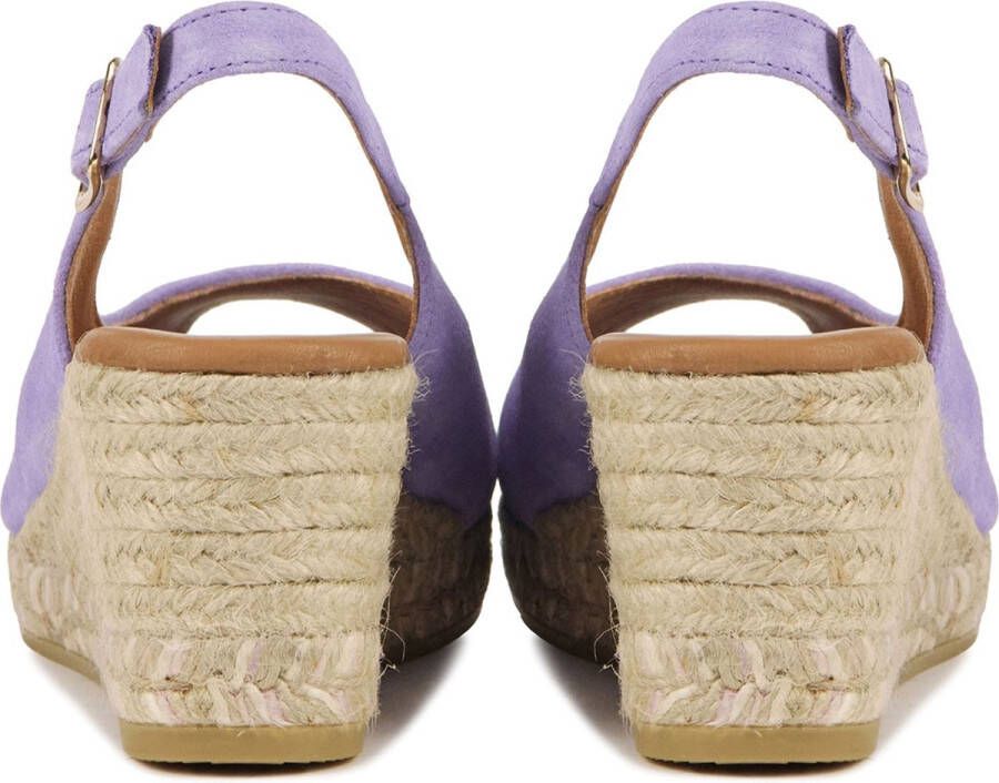 VIGUERA Espadrilles Dames Damesschoenen Suède Sleehak Hoogte 2013 Lila