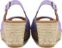 VIGUERA Espadrilles Dames Damesschoenen Suède Sleehak Hoogte 2013 Lila - Thumbnail 8