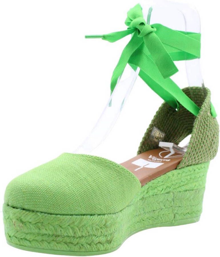 Viguera Peep Toe Peep Heel Green Dames - Foto 4