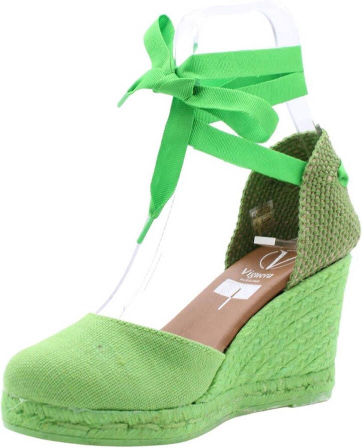 Viguera Peep Toe Peep Heel Green Dames - Foto 6