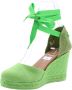 Viguera Peep Toe Peep Heel Green Dames - Thumbnail 6