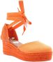 Viguera Peep Toe Peep Heel Orange Dames - Thumbnail 2