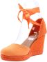 Viguera Peep Toe Peep Heel Orange Dames - Thumbnail 7