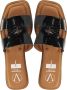 VIGUERA Slippers Dames 2010 Maat: 38 Materiaal: Leer Kleur: Zwart - Thumbnail 6