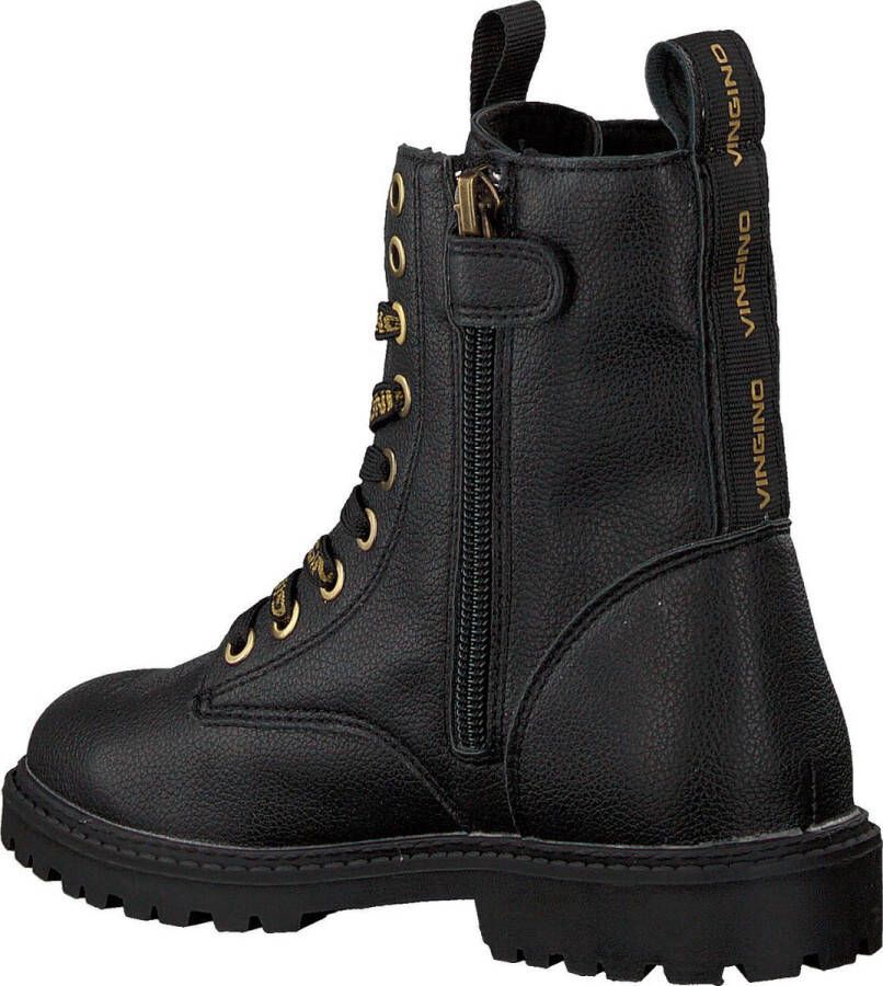 VINGINO Eva High veterboots zwart Imitatieleer Effen 30 - Foto 8