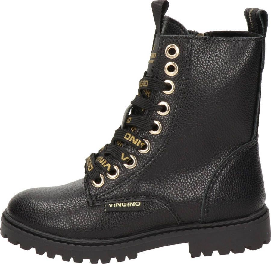 VINGINO Eva High veterboots zwart Imitatieleer Effen 30 - Foto 13
