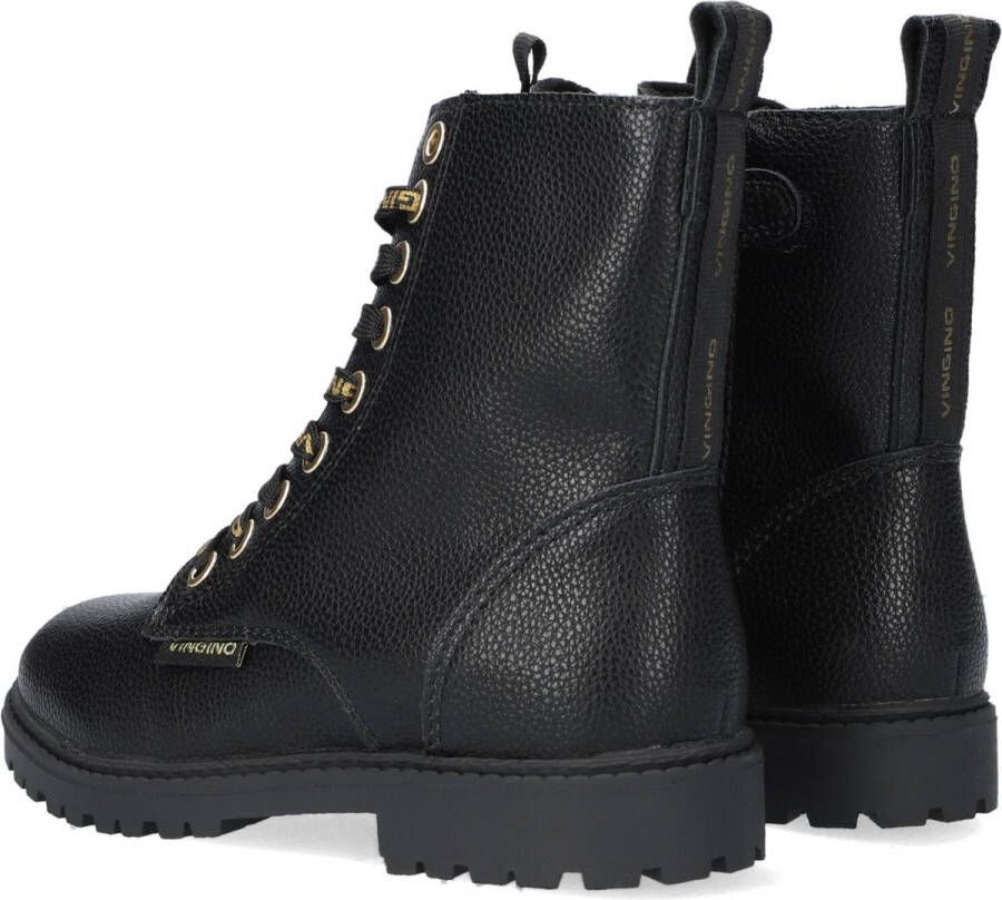 VINGINO Eva High veterboots zwart Imitatieleer Effen 30 - Foto 15