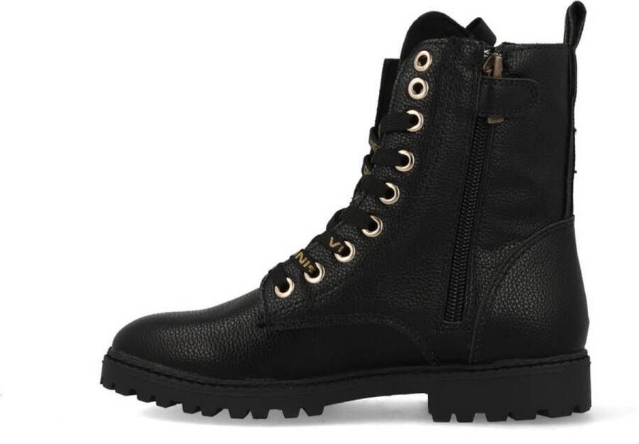 VINGINO Eva High veterboots zwart Imitatieleer Effen 30 - Foto 7