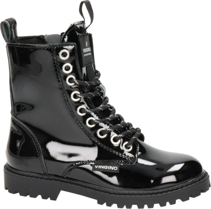 Vingino Eva Meisjes Veterboot Zwart