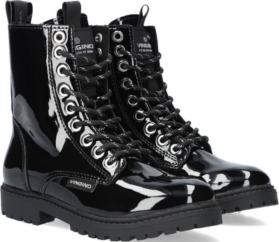 Vingino Eva Meisjes Veterboot Zwart