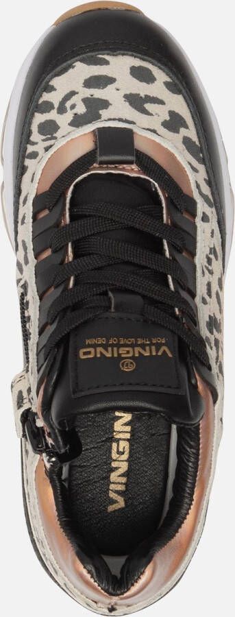 Vingino Fenna II sneakers zwart Leer