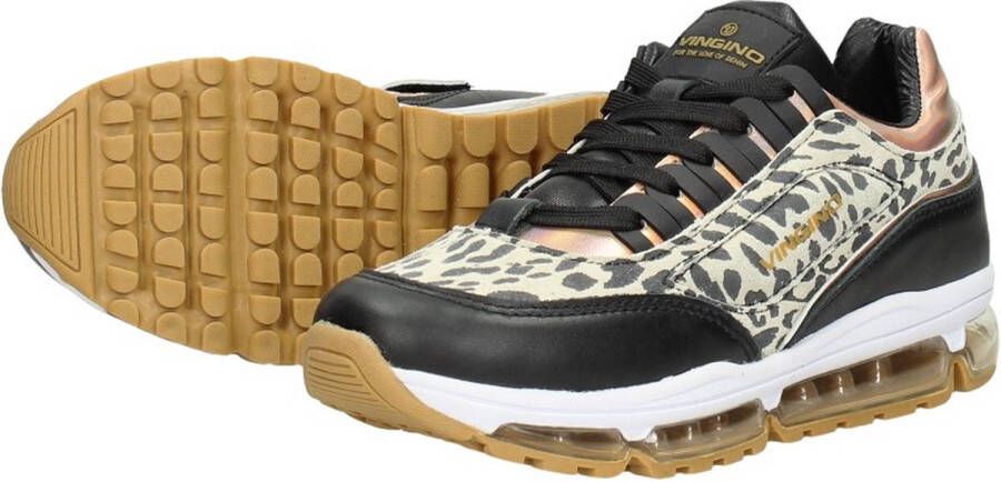 Vingino Fenna II sneakers zwart Leer