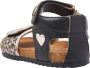 Vingino Floor leren sandalen panterprint zwart - Thumbnail 12