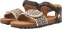 Vingino Floor leren sandalen panterprint zwart - Thumbnail 11