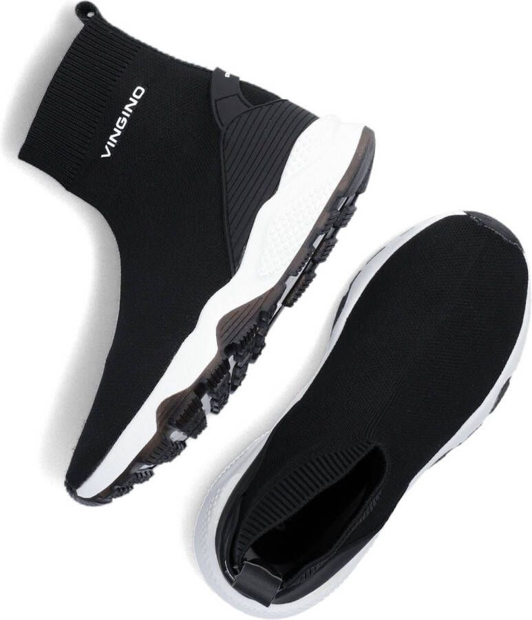 Vingino Gino Hoge sneakers Jongens Zwart