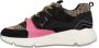 Vingino Lidya leren sneakers met panterprint zwart roze - Thumbnail 6