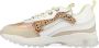 Vingino dy II leren sneakers met dierenprint beige multi - Thumbnail 10