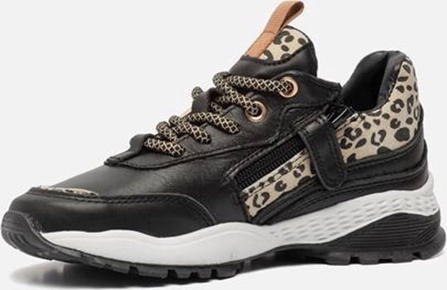 Vingino Mandy sneakers zwart Leer Dames