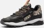 Vingino dy leren sneakers met panterprint zwart roségoud - Thumbnail 9