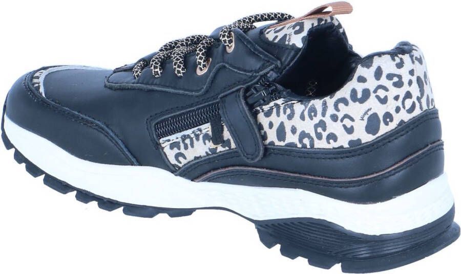 Vingino Mandy sneakers zwart Leer Dames
