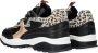 Vingino dy leren sneakers met panterprint zwart roségoud - Thumbnail 12