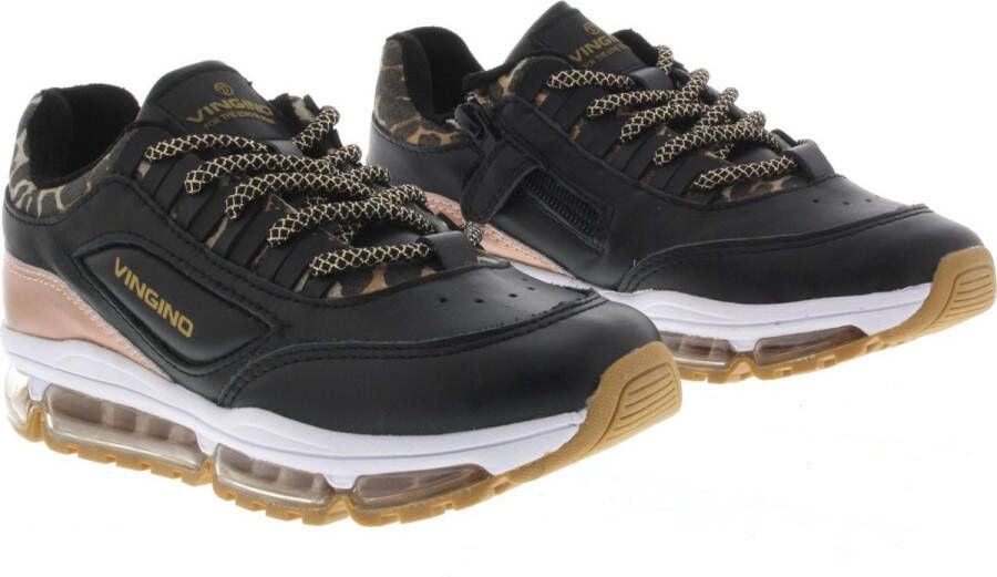 Vingino Meisjes Veterschoenen Fenna Ii Black Zwart