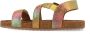 Vingino Melia leren sandalen met panterprint geel multi - Thumbnail 8