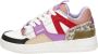 VINGINO Milou leren sneakers wit roze Multi Meisjes Leer Meerkleurig 28 - Thumbnail 6