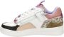 VINGINO Milou leren sneakers wit roze Multi Meisjes Leer Meerkleurig 28 - Thumbnail 7