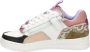 VINGINO Milou leren sneakers wit roze Multi Meisjes Leer Meerkleurig 29 - Thumbnail 6