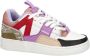 VINGINO Milou leren sneakers wit roze Multi Meisjes Leer Meerkleurig 28 - Thumbnail 8