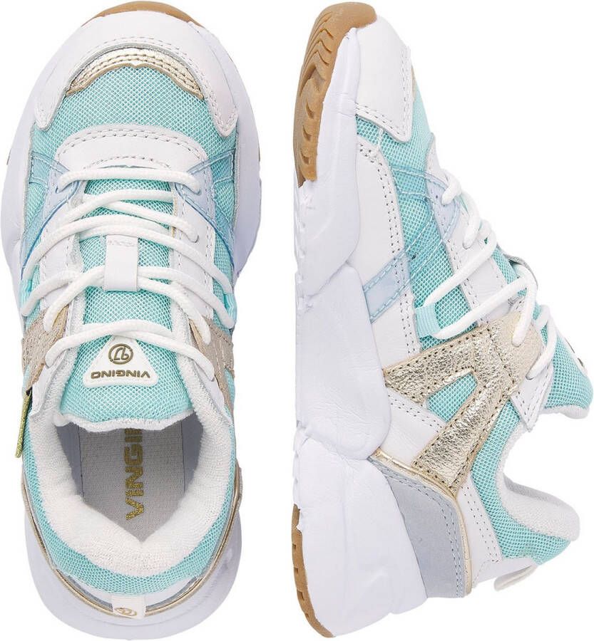 Vingino Odilia Lage sneakers Leren Sneaker Meisjes Blauw