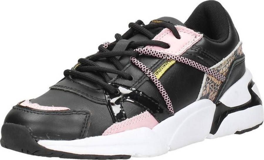 Vingino Odilia Sneakers Leren Sneaker Zwart