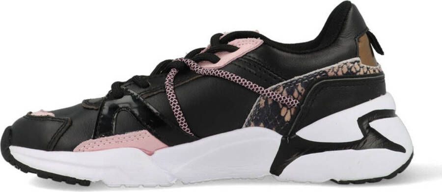 Vingino Odilia Sneakers Leren Sneaker Zwart