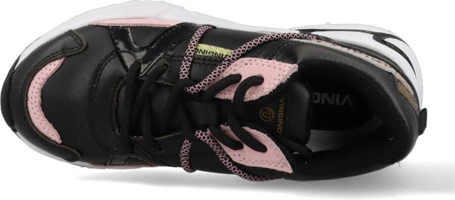 Vingino Odilia Sneakers Leren Sneaker Zwart