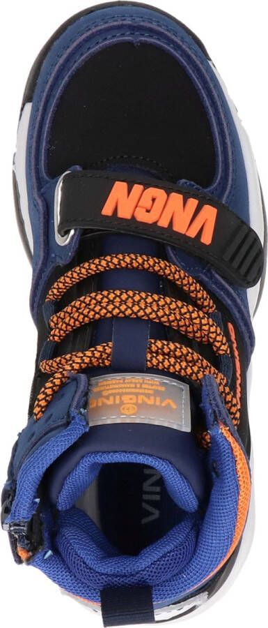 Vingino Raoul Mid jongens sneaker Blauw